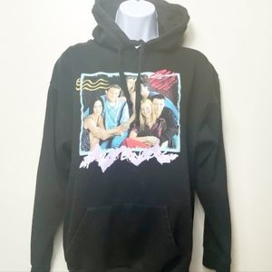 FRIENDS Oversized Black Hoodie Sweatshirt Group, 90s
